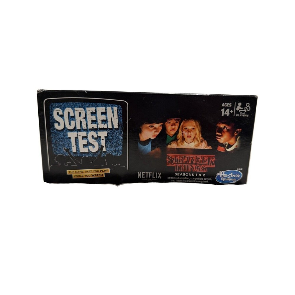 Stranger Things Hasbro Gaming Screen Test Netflix Official Board Game 14+
